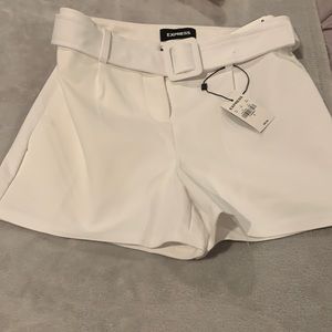 Express shortie high rise shorts